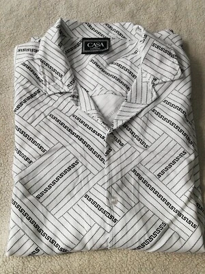 Casa Moda Couture Large Woven Camp Shirt Mens New - Image 1 of 4