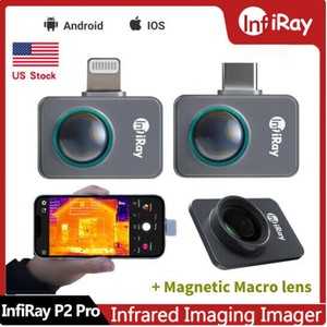 InfiRay P2 Pro Night Vision Go Infrared Thermal Camera +Magnetic Macro lens US