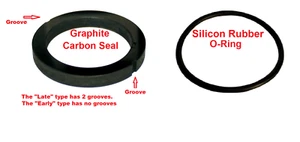 Sellos de grafito de carbono y junta tórica, transmisión fluida Chrysler, Dodge, Mopar, DeSoto 1061168 - Imagen 1 de 5