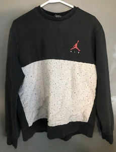Air Jordan Sweatshirt Cement Crewneck schwarz sportlicher Pullover  - Bild 1 von 7