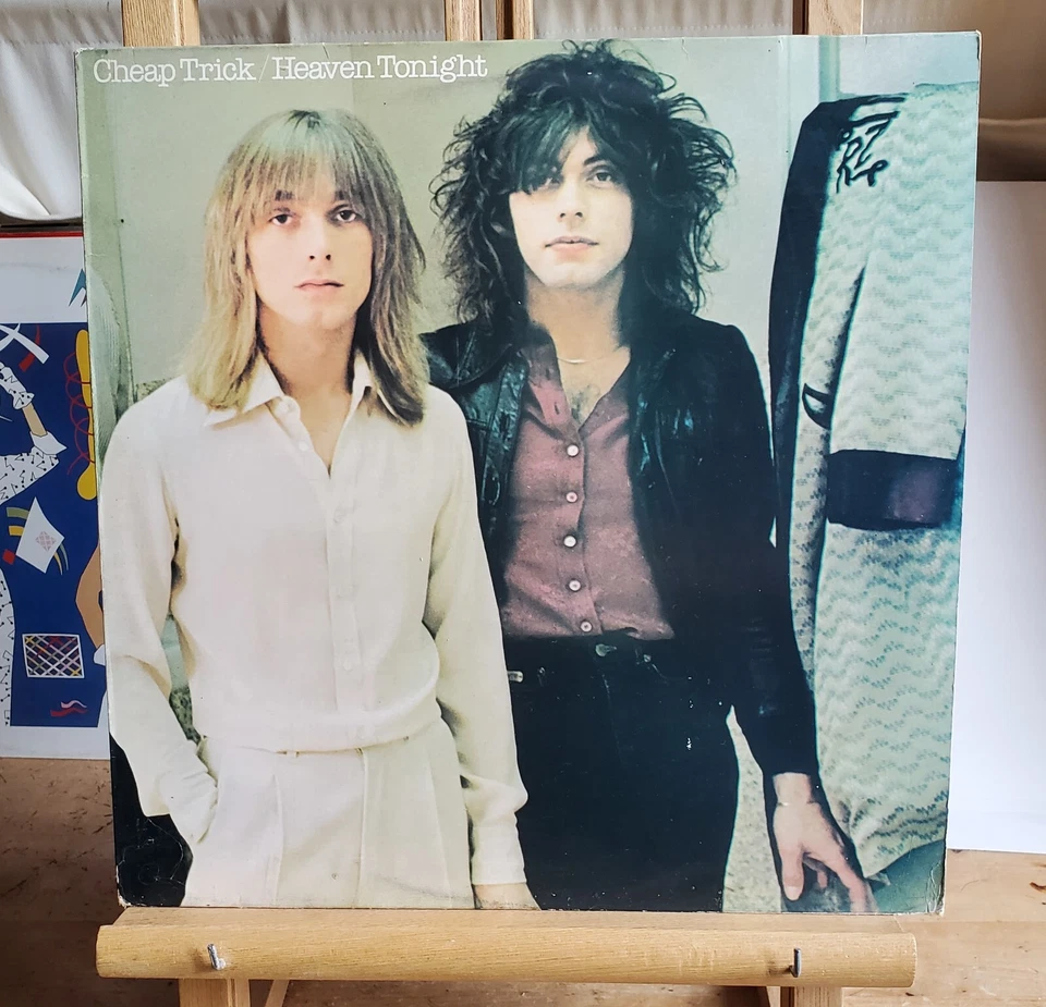 ♫ CHEAP TRICK - HEAVEN TONIGHT - LP VINYL 10 TITRES - EPIC EPC 82679 - 1978 ♫ - Photo 1/4