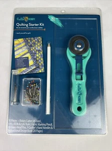 Quilting Starter Kit W/ Rotary Cutter, Fabric Pencil & Instructional Design Book - Picture 1 of 10