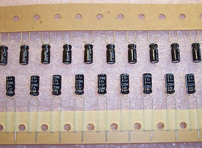 NIPPON CHEMICON QTY (100) 4.7uf 50V 85' ALUMINUM ELECTROLYTIC CAPACITORS SME50VB4R7M5X11LL NCC