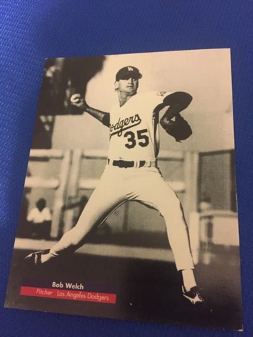 Bob Welch Los Angeles Dodgers Postcard SGA Cover