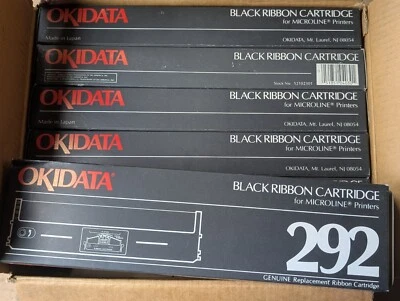 OKIDATA Black Ribbon Cartridge, 292 Microline, 52102301 - x6 - Image 1 of 2