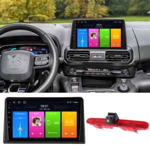 9"Radio GPS Autoradio+Car Reverse Camera for Opel Combo X19 Tour Peugeot Rifter - Imagen 1 de 17