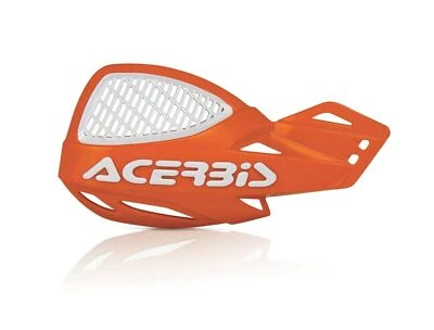 Acerbis MX Uniko Vented Handguards Manopole Arancione/Bianco - Immagine 1 di 2