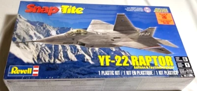NEW Revell Snap Tite YF-22 Raptor 1/72 scale Model Kit open box parts sealed. - Image 1 of 3