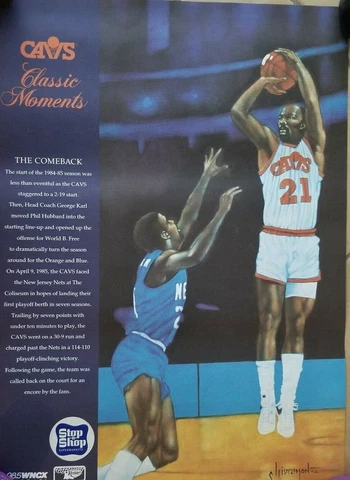 Cleveland Cavs Classic Moments Poster World B Free Cover