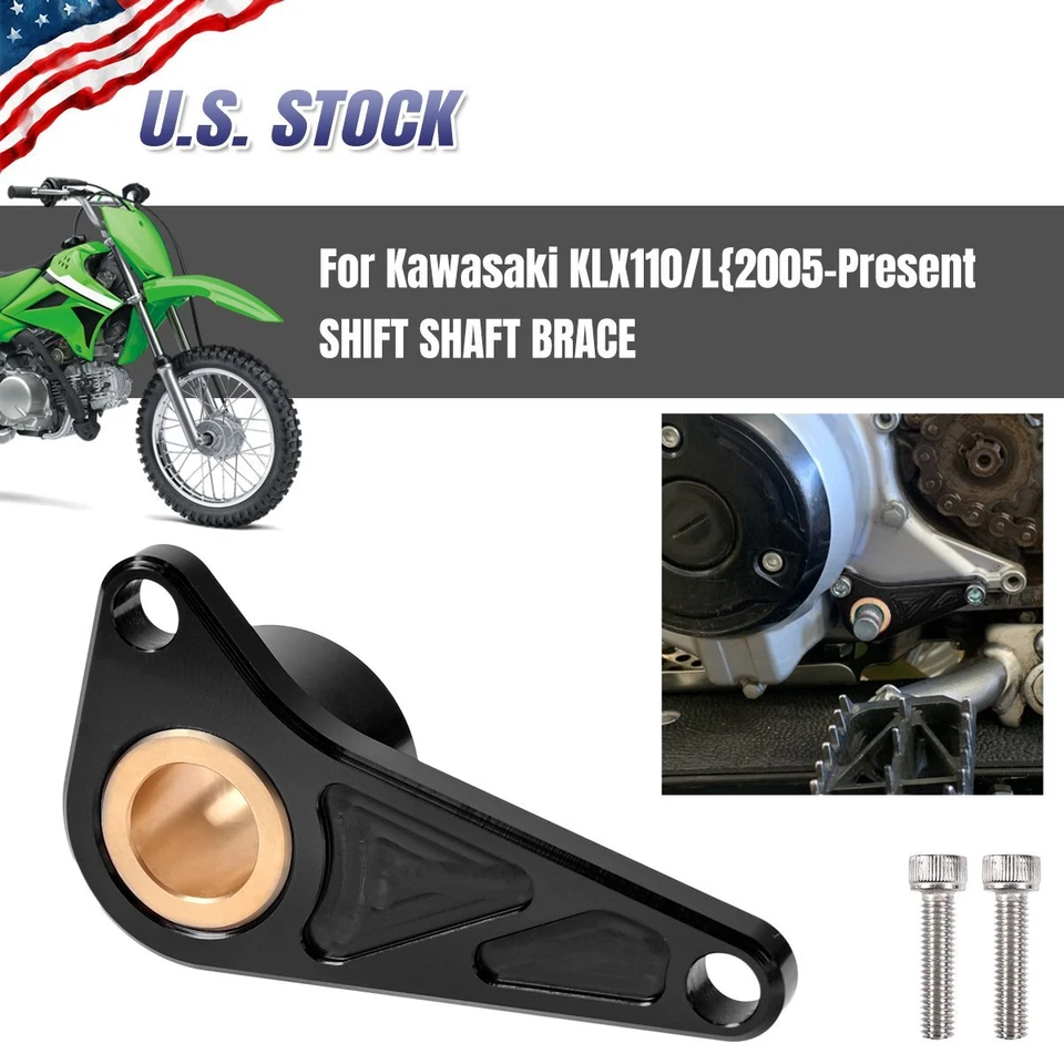 For For Kawasaki KLX110 KLX110L 2005-2025 Shift Shaft Brace Shifter Support CNC Foto 1 de 4