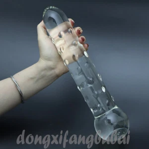 Huge Glass Anal Dildo Butt Plug Dilator Cock Crystal Prostate Massage Sexy Toys - Picture 1 of 8