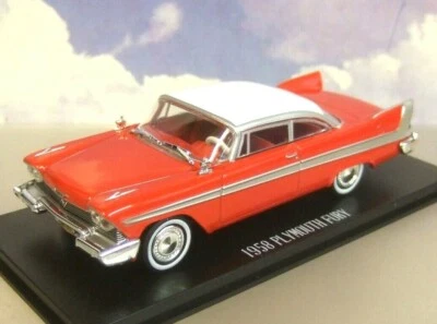 GREENLIGHT 1/43 DIECAST 1958 PLYMOUTH FURY "CHRISTINE" MOVIE CAR RED/WHITE 86529 - Image 1 of 4