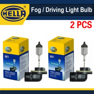 2PCS Hella 881 Fog / Driving Light Bulb 881 12V 27W PGJ13 T3.25 NEW - Picture 1 of 5