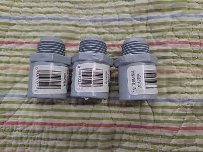 3 PVC Male Terminal Adapter 1/2" Fitting Electrical Connector - Image 1 of 3