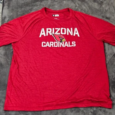 Arizona Cardinals NFL Team Apparel Red T Shirt Mens XL Extra Large - Image 1 of 4