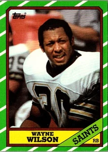 1986 Topps Wayne Wilson #341 New Orleans Saints Football Card - Picture 1 of 2