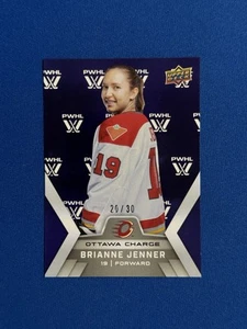 BRIANNE JENNER UPPER DECK PWHL SHOWCASE LOGO PARALLEL#20/30 OTTAWA CHARGE - Picture 1 of 2