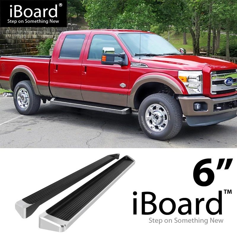iBoard Running Boards Style Fit 99-16 Ford F250 F350 SuperDuty Crew Cab Foto 1 de 4
