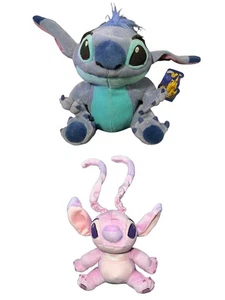 Disney Lilo & Stitch Plush Lot Stitch & Angel Alien Pink Purple Stuffed Toys - Picture 1 of 12