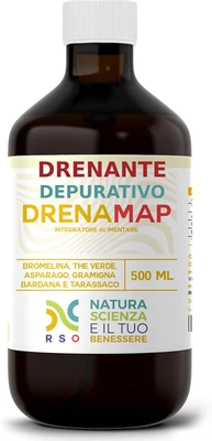 DRENAMAP - Drenante Liquido Forte Gambe E Pancia | Diuretico Naturale Dimagrante - Immagine 1 di 4