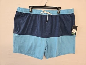 Ocean + Coast Mens Two Tone Blue Swim Shorts Size XL - Picture 1 of 9