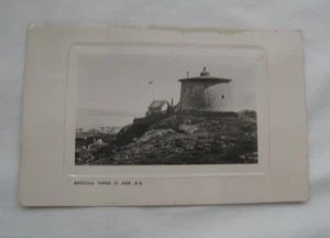 1917 San Juan Nuevo Brunswick Canadá Foto Real Postal “Martello Tower” McMillan - Imagen 1 de 2