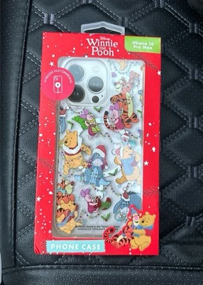 Disney Winnie the Pooh & Friends Christmas Mayhem iPhone 16 PRO MAX Case - Image 1 of 2