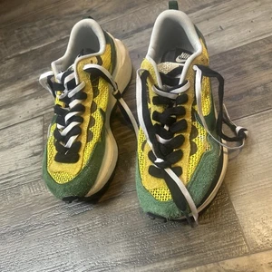 Size 7 - Nike Sacai Vapor Waffle Tour Yellow/Stadium Green (men's) Shoes READ! - Picture 1 of 12