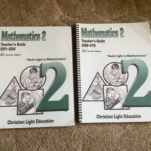 Mathematics Teacher’s Guide 201-210 Christian Light Education - Picture 1 of 4