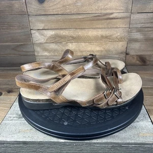 Dansko Roslyn Womens Size 10.5-11 EU 41 Brown Leather Strappy Comfort Sandals - Picture 1 of 8