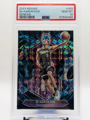 DE'AARON FOX - 2023-24 MOSAIC BASKETBALL GENESIS PRIZM CASE HIT SSP Kings PSA10 - Image 1 of 2