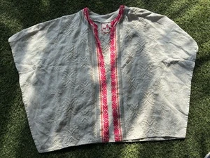 Joy Love Light JW Johnny Was Los Angeles White Medium 100% Linen Embroidered - Picture 1 of 8