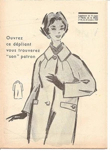 PATRON COUTURE L'Imperméable 'Ciel Bleu' T44 - Picture 1 of 1