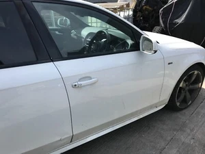 GENUINE 08-15 AUDI A4 B8 DRIVER FRONT DOOR BARE SHELL WHITE LY9C - Picture 1 of 4