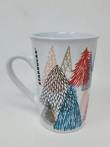 Starbucks Winter Holiday Christmas Tree 11 oz Coffee Tea Cup Tall Mug Ceramic - Picture 1 of 6
