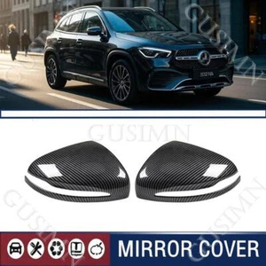 For Mercedes Benz GLA H247 GLA200 GLA35 2020-2024 Carbon Fiber Side Mirror Cover - Foto 1 di 4