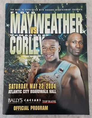 Floyd Mayweather Jr vs DeMarcus Corley Program  May 22, 2004 Atlantic City - Image 1 of 4