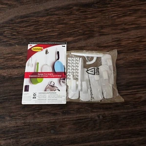 3M Command Damage-Free Hanging Hooks White Self-Adhesive Wall Mounted (7 Pack) - Picture 1 of 5