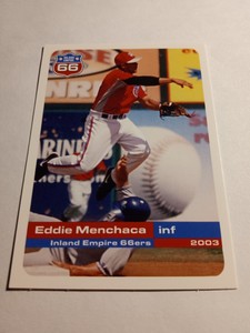 2003 Inland Empire 66ers Seattle Mariners Eddie Menchaca