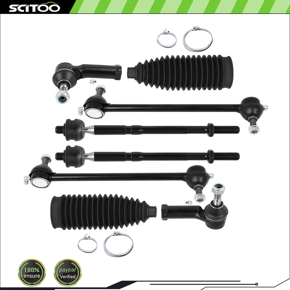 Barra estabilizadora de extremo de barra estabilizadora interior exterior delantera para Ford Fiesta 2011-2018 8 piezas Foto 1 de 4