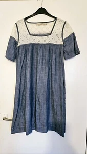 NICE THINGS PALOMA S. blue,& white broderie anglasie, dress, SIZE 40 12-14 - Picture 1 of 4