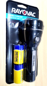Led Flashlight Rayovac with battery