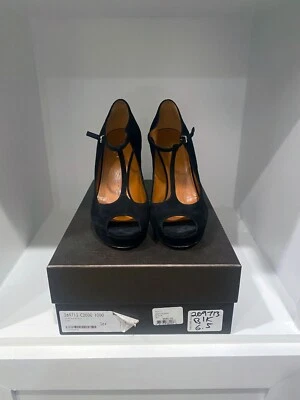 Zapatos de salón GUCCI Mary Jane con correa en T para mujer talla 36,5 (usados una vez) con caja | venta al por menor $595 Foto 1 de 4