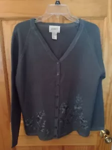 Jenny Cardigan Sweater - Teal - L - Picture 1 of 4