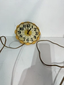 MID CENTURY MODERN GENERAL ELECTRIC 7" KÜCHENWANDUHR FUNKTIONIERT!! - Bild 1 von 5
