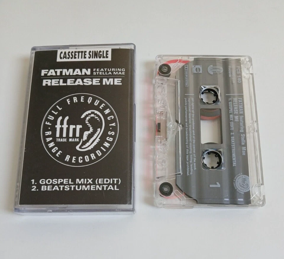 FATMAN RELEASE ME FEAT. STELLA MAE CASSETTE TAPE SINGLE CUE FFRR 1990 - Image 1 of 1