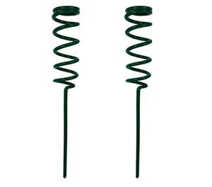 Fishing Rod Stand Pole Holder Insert Ground Spiral Metal Stand Support 2 Packs - Picture 1 of 2