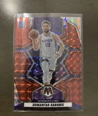 Domantas Sabonis 2021-22 Mosaic Hobby Red Mosaic Prizm #42 Sacramento Kings Foil - Image 1 of 2