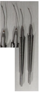 IOL Lens Cutting VR curved  Scissors 23 gauge straight tip 2 piece  - Picture 1 of 3