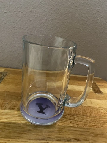 BYU Bringham Young University Glass Beer Mug Cover